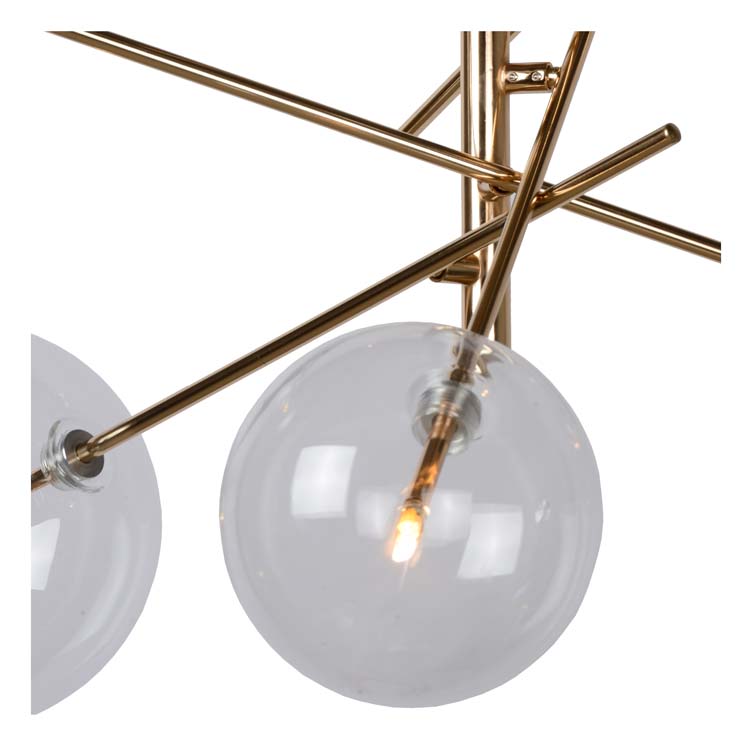 Lucide ALARA - Hanglamp - Ø 72 cm - LED - G4 - 6x1,5W 2700K - Goud