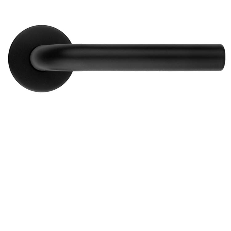 Poignée de porte lucera 19mm noir sans rosace