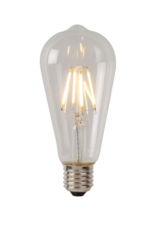 ST64 Class A - Filament lamp - Ø 6,4 cm - LED - E27 - 1x7W 2700K - Transparant