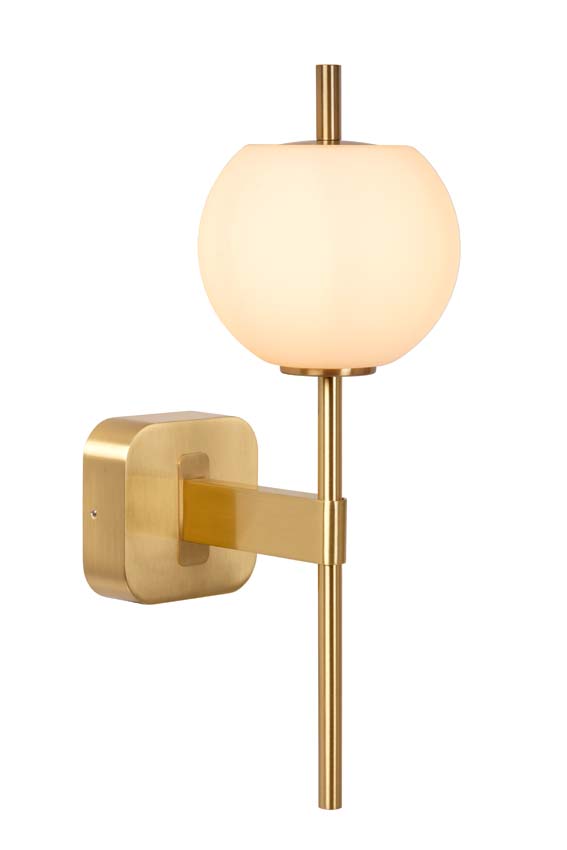 ELDA - Wandlamp Badkamer - 1xG9 - IP44 - Mat Goud / Messing