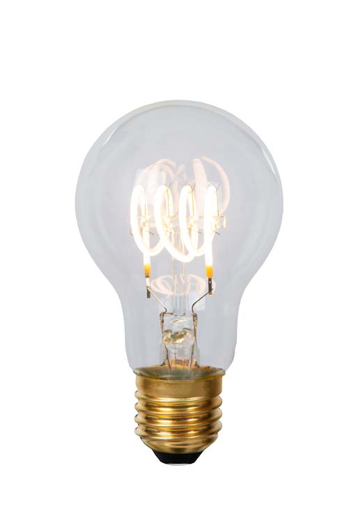 Lucide A60 - Filament lamp - Ø 6 cm - LED Dimb. - E27 - 1x5W 2700K - Transparant