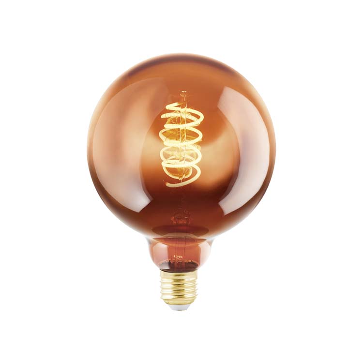 Lampe LED vintage cuivre spirale E27 4W dimmable