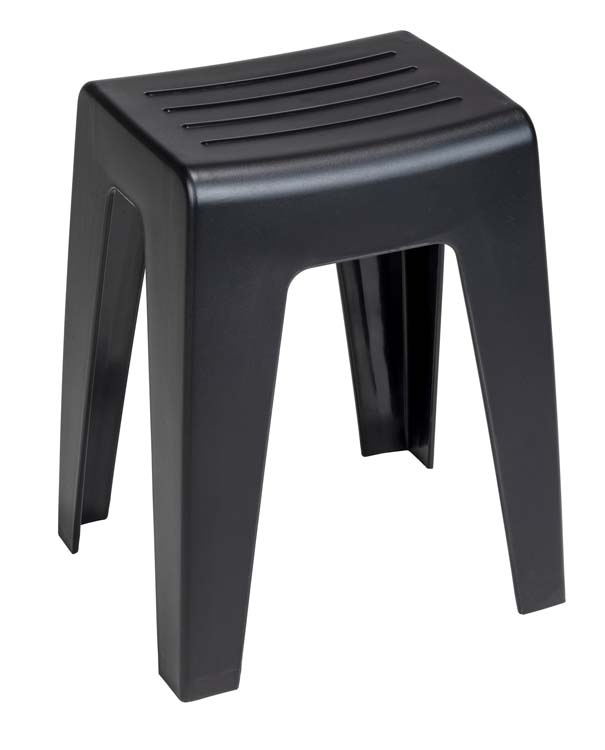 Tabouret de bain Wenko Kumba noir