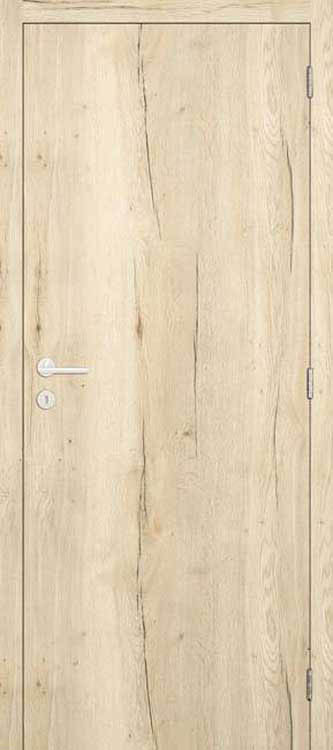 Binnendeur Compleet Prof 68x201.5cm Real Wood Oak Vert 155-180mm Links