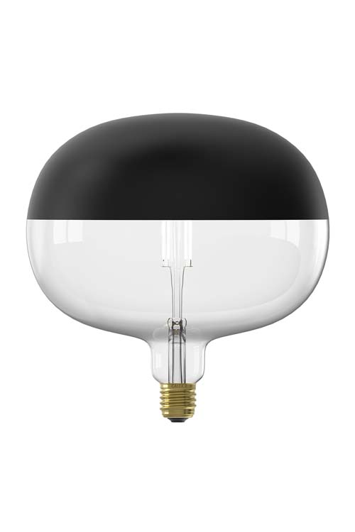 LED XXL Cobble dépoli noir 220-240V 360lm 6W 1800K E27 dimmable