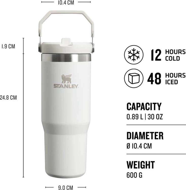 Stanley iceflow tumbler flip straw 0.89l frost