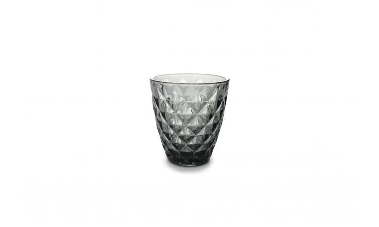 Verre Prisma gris 22 cl - 4 pcs