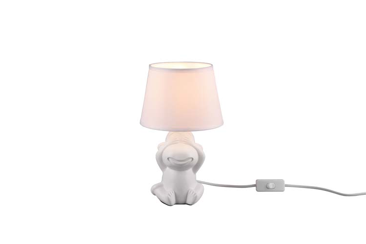 Tafellamp wit zien H27.5cm E14 excl. lamp