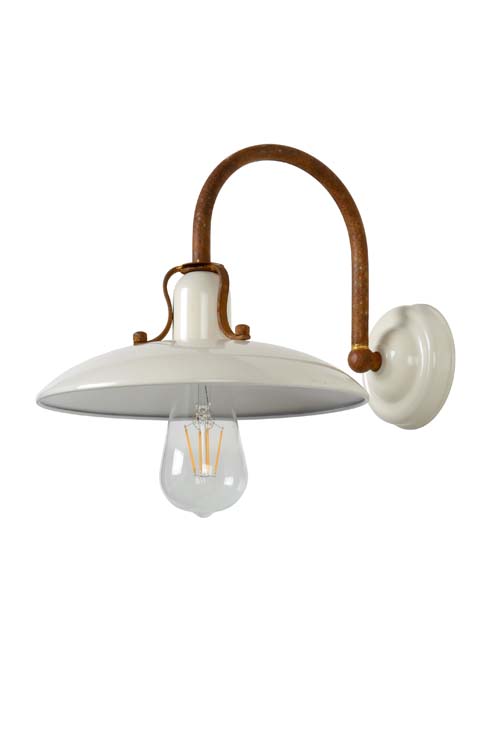 Lucide RÖMER - Wandlamp - Ø 24 cm - E27 - Beige