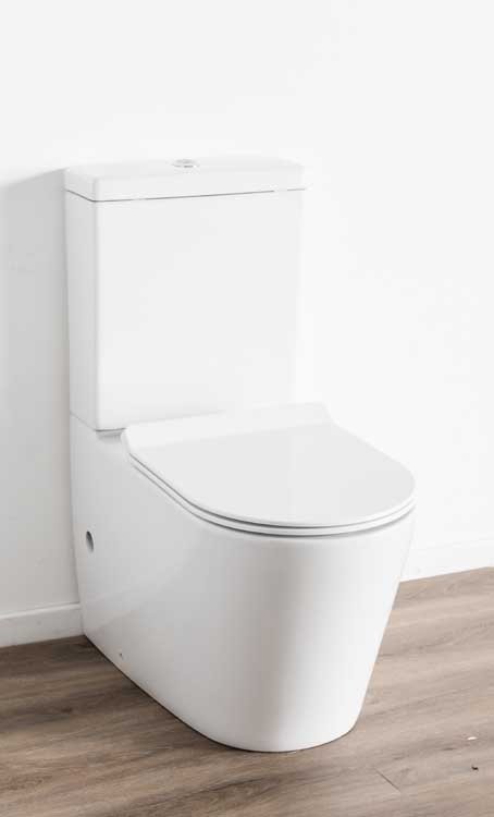 Staand toilet Gerok wit rimless met Geberit binnenwerk