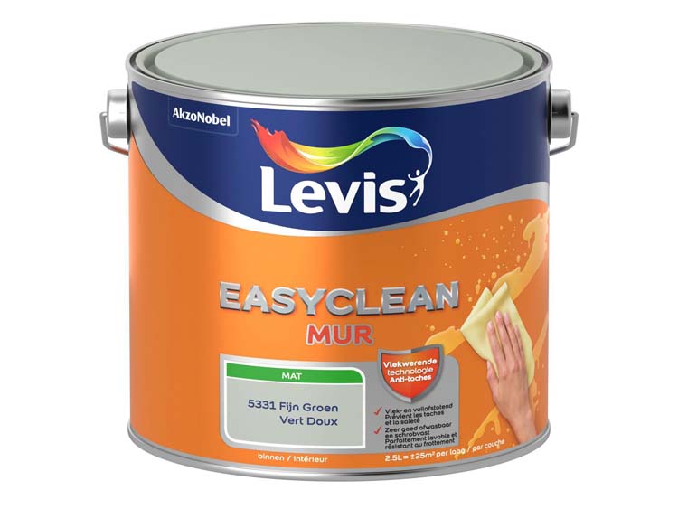 Levis Easyclean muur mat fijn groen 2,5L