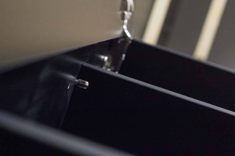 Meuble salle de bain Puro noir mat avec lavabo brilliant 1200mm