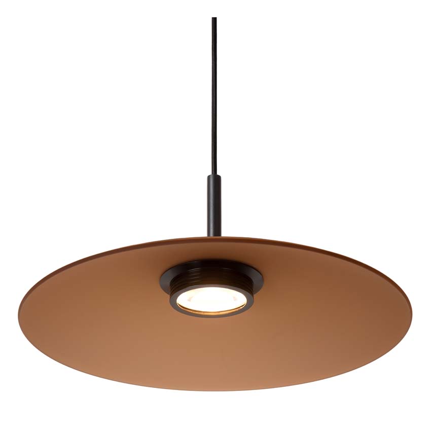 Lucide Premium MENGA - Hanglamp - Ø 40 cm - LED Dimb. - 1x11W 2700K - Amber