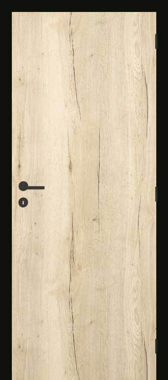 Bloc-porte Prof 73x201.5cm Real Wood Vert + Black 180-205mm Droite