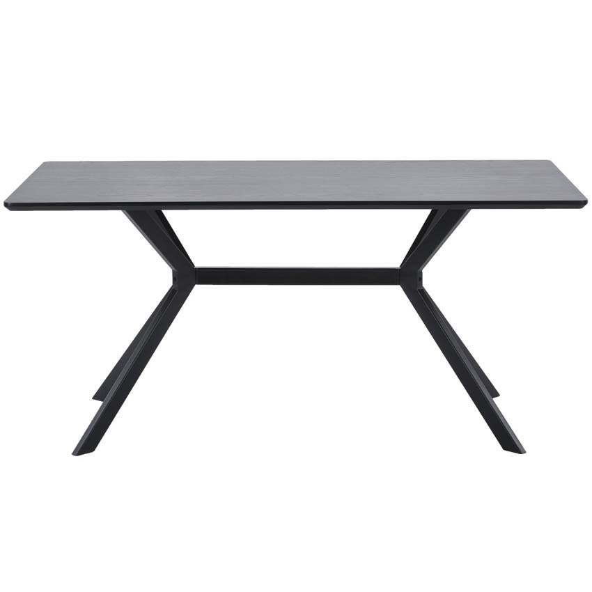 Table Tim en MDF rectangulaire noire 200x90cm