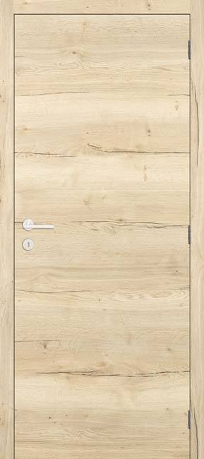 Bloc-porte tubulaire L 630mm Nature wood horizontale 201.5cm