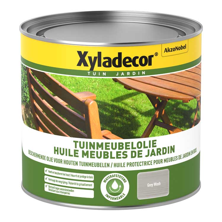 Xyladecor mobilier de jardin lavage gris à l'huile 500ml