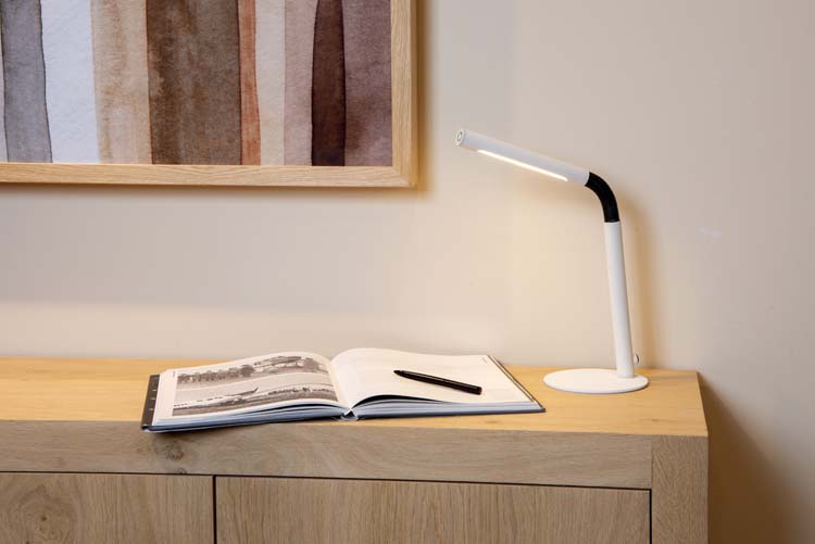 Leeslamp - LED Dimb. - 3 StepDim - Wit 28.5 cm