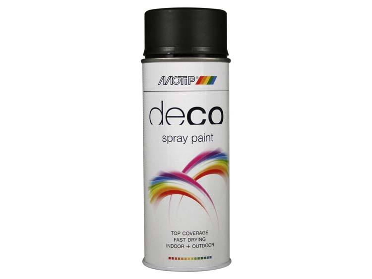 Motip Deco lakspray mat 0,4l diep zwart