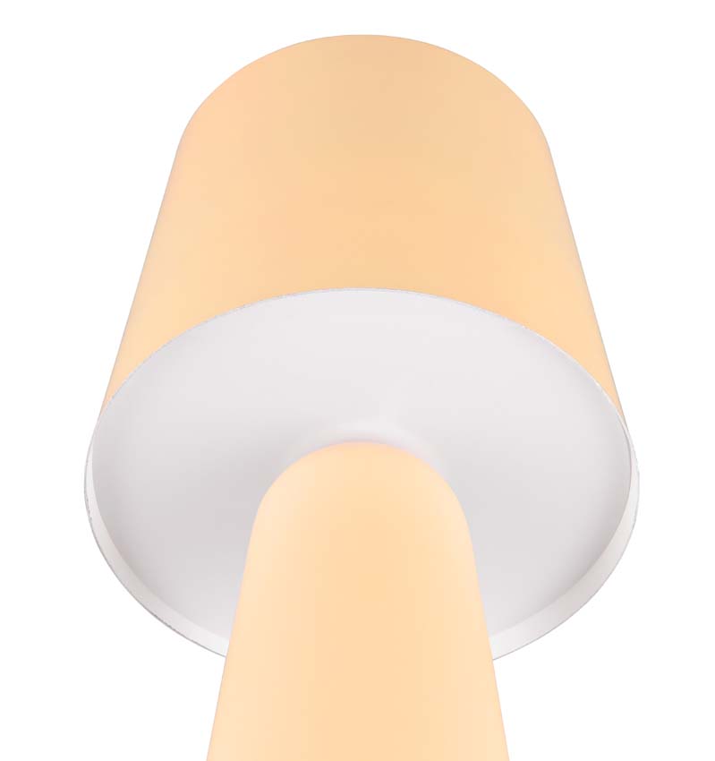 Lampe de table - rose pastel - E27 - sans ampoule - Ø 16 cm - hauteur 40 cm