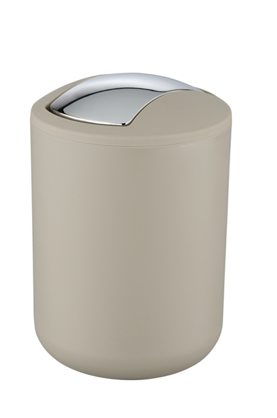 Afvalemmer Wenko Brasil 6,5L taupe