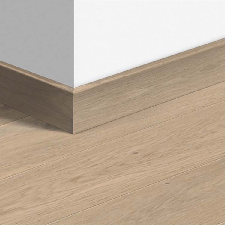 Quick-Step plinthe parquet chêne Himalaya blanc extra mat 80x16x2400mm