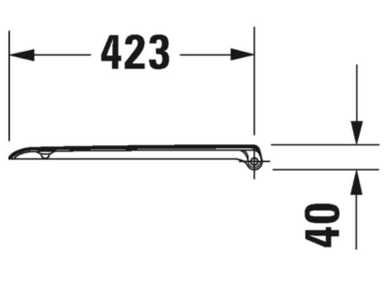 Toiletbril D-code Duravit soft-close wit