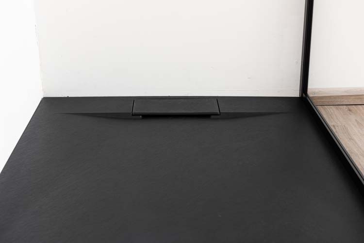 Douchebak Miro 140 x 90 cm mat zwart