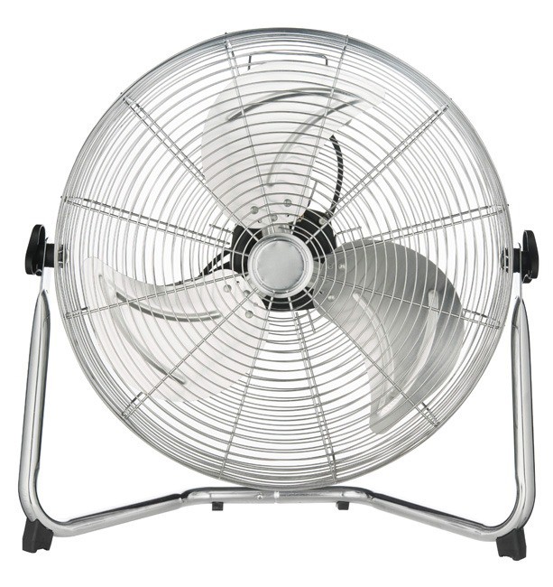 Ventilateur chrome modèle pour sol diam 45cm 3 vitesses