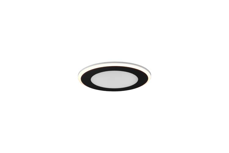 Spot à encastrer LED noir diam15cm 10W 1060LM 3000K rond