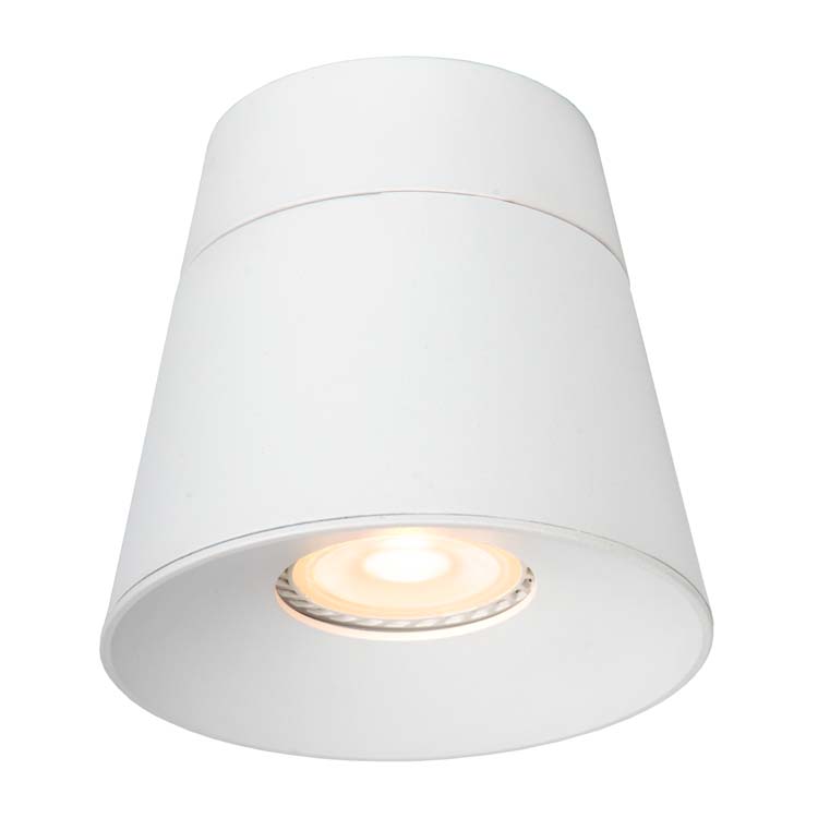 Lucide TRIGONO - Spot plafond - Ø 10,5 cm - 1xGU10 - Blanc