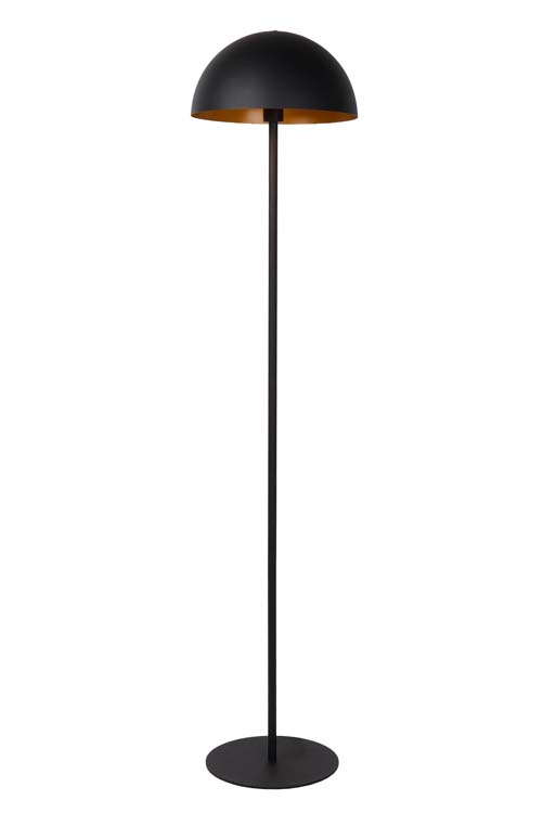 Lucide SIEMON - Lampadaire - Ø 35 cm - 1xE27 - Noir