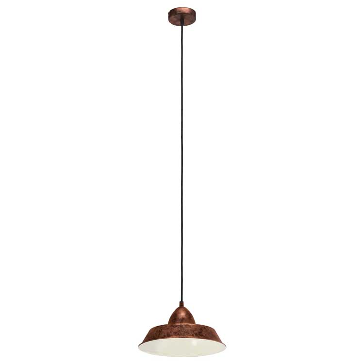 Eglo AUCKLAND - Hanglamp - E27 - 1X60W - Koper antiek