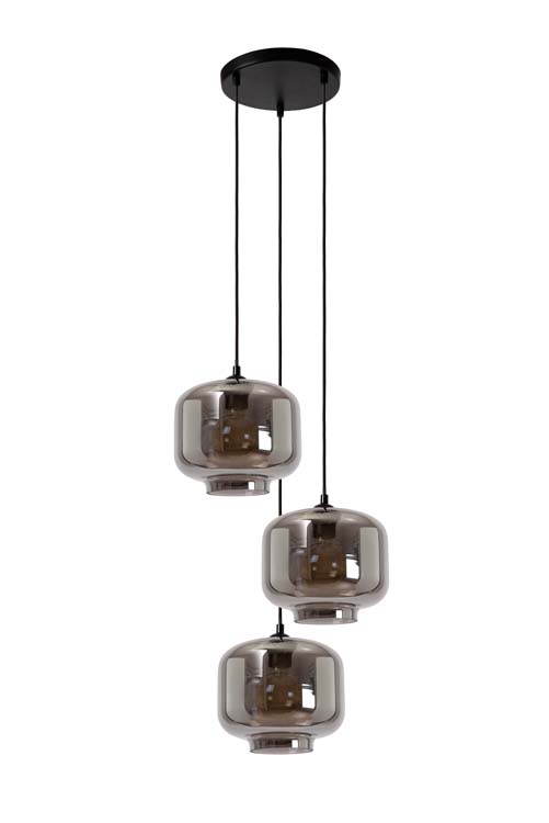 Lucide MEDINE - Suspension - Ø 46 cm - 3xE27 - Fumé