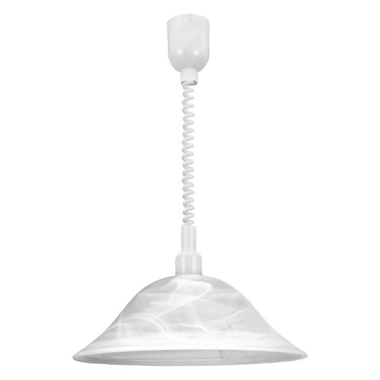 Eglo ALESSANDRA - Hanglamp - E27 -1x60W - Wit