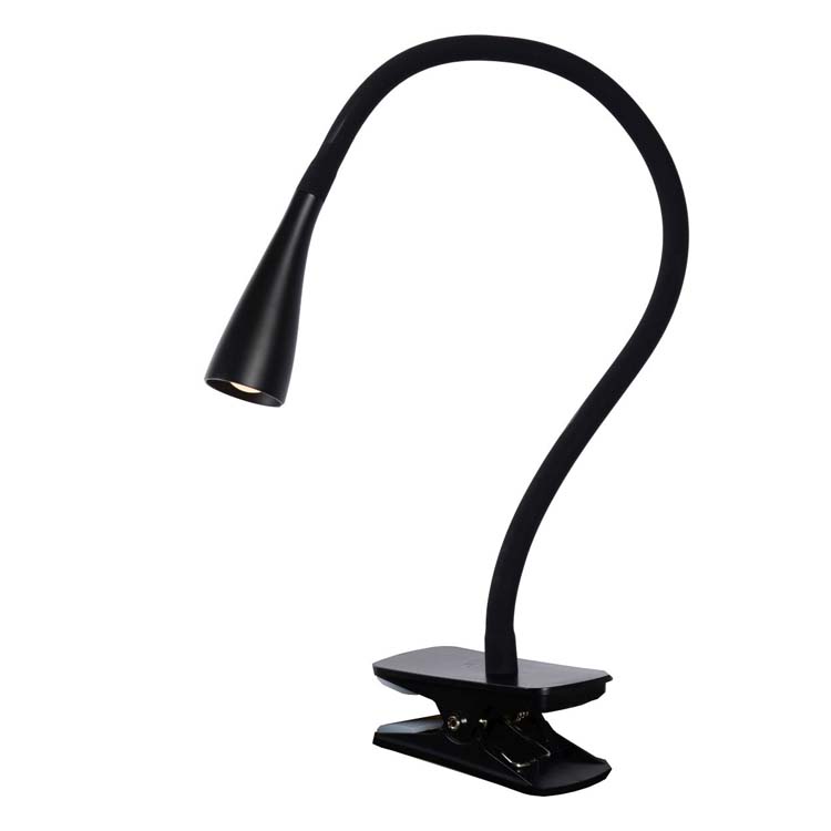 Lucide ZOZY - Lampe à pince - LED Dim. - 1x3W 3000K - 3 StepDim - Noir