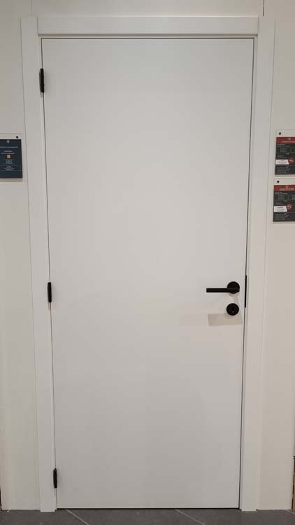 Complete deur honingraat BR 730mm palladium wit 201.5 cm