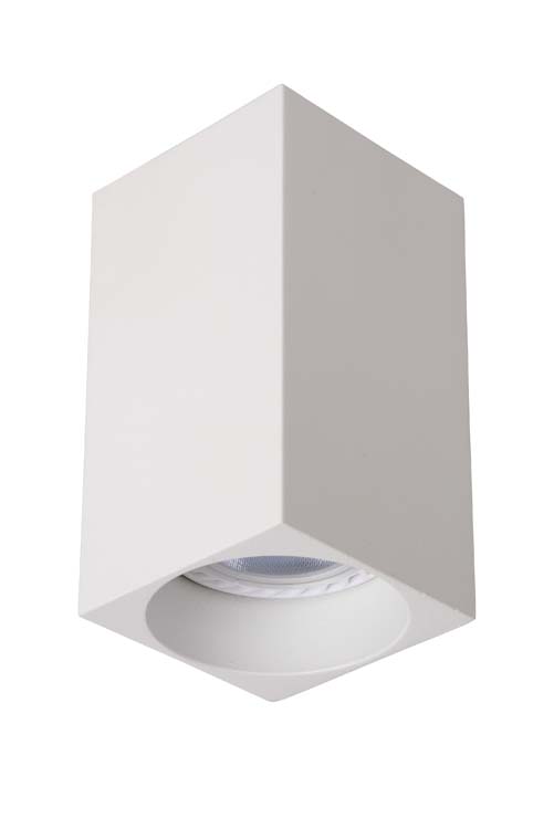 Spot plafond carré - LED Dim to warm - 1x5W 3000K/2200K - GU10 - Blanc