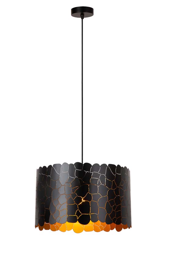 ALMELO - Hanglamp - Ø 40 cm - 1xE27 - Zwart