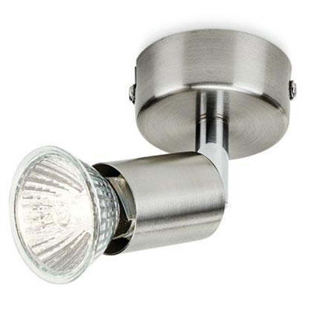 Spot en applique GU10 - Max 50W - Nickel 