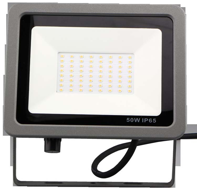 Projecteur LED extérieur gris 50W 4000LM 3000K IP65