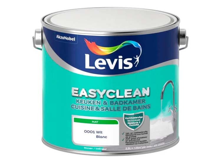 Levis Easyclean keuken & badkamer wit 2,5L