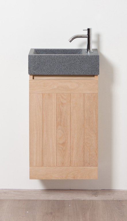 Armoire sous-lavabo Janko chêne naturel