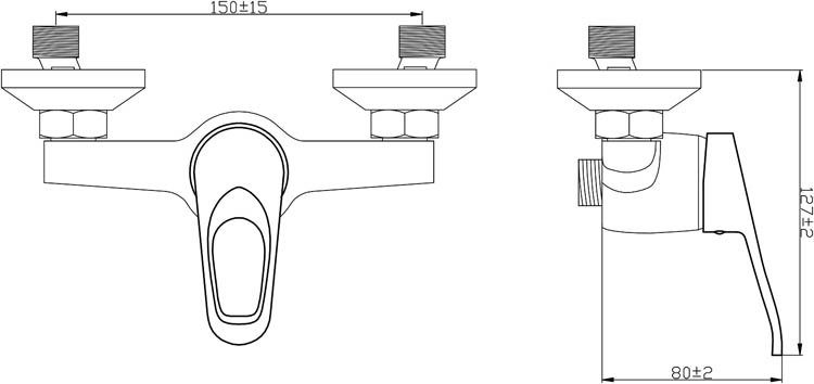 Robinet de douche Alison chrome