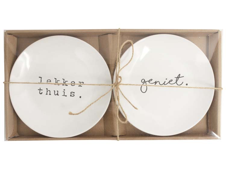 Assiettes petites Gusta Geniet/thuis set de 2 pièces