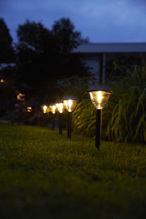 Solar tuinlamp met grondspie Garda antraciet 5 lumen