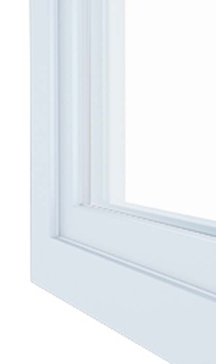 Châssis fixe pvc Deceuninck Elegant Infinity blanc/bl B600xH2100 mm