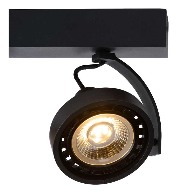 Lucide DORIAN - Plafondspot - LED Dim to warm - GU10 - 2x12W 3000K/2200K - Zwart