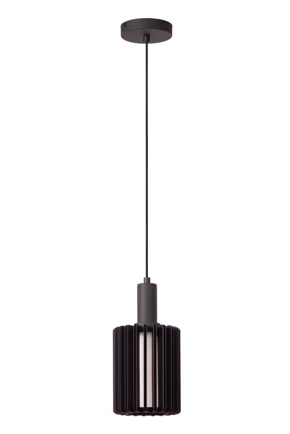 LAMBRES - Hanglamp - Ø 15 cm - 1xE27 - Zwart