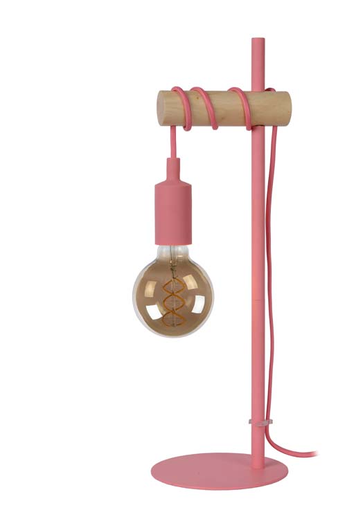 Lucide PAULIEN - Lampe de table Chambres d'enfant - Ø 15 cm - E27 - Rose